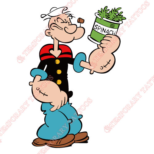 Popeye the Sailor Man Customize Temporary Tattoos Stickers NO.3619